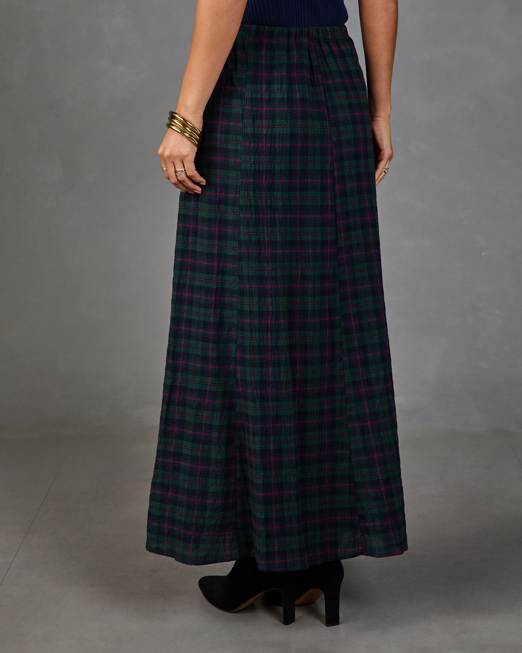 Darcey Plaid Maxi Skirt
