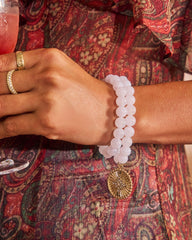 Sea Haze Beaded Charm Bracelet