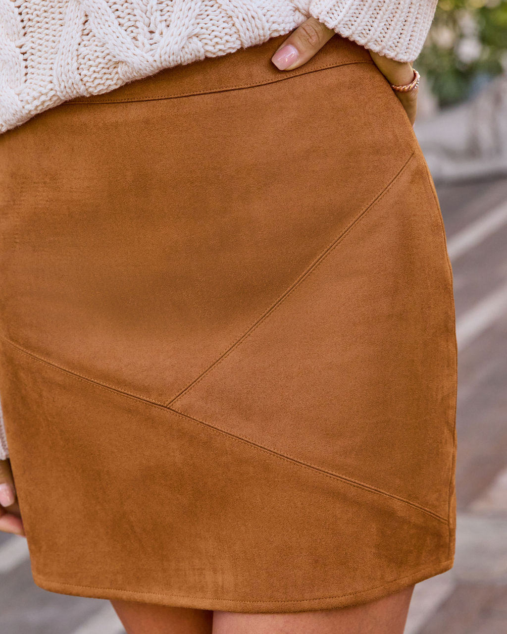 Fall in You Faux Suede Mini Skirt