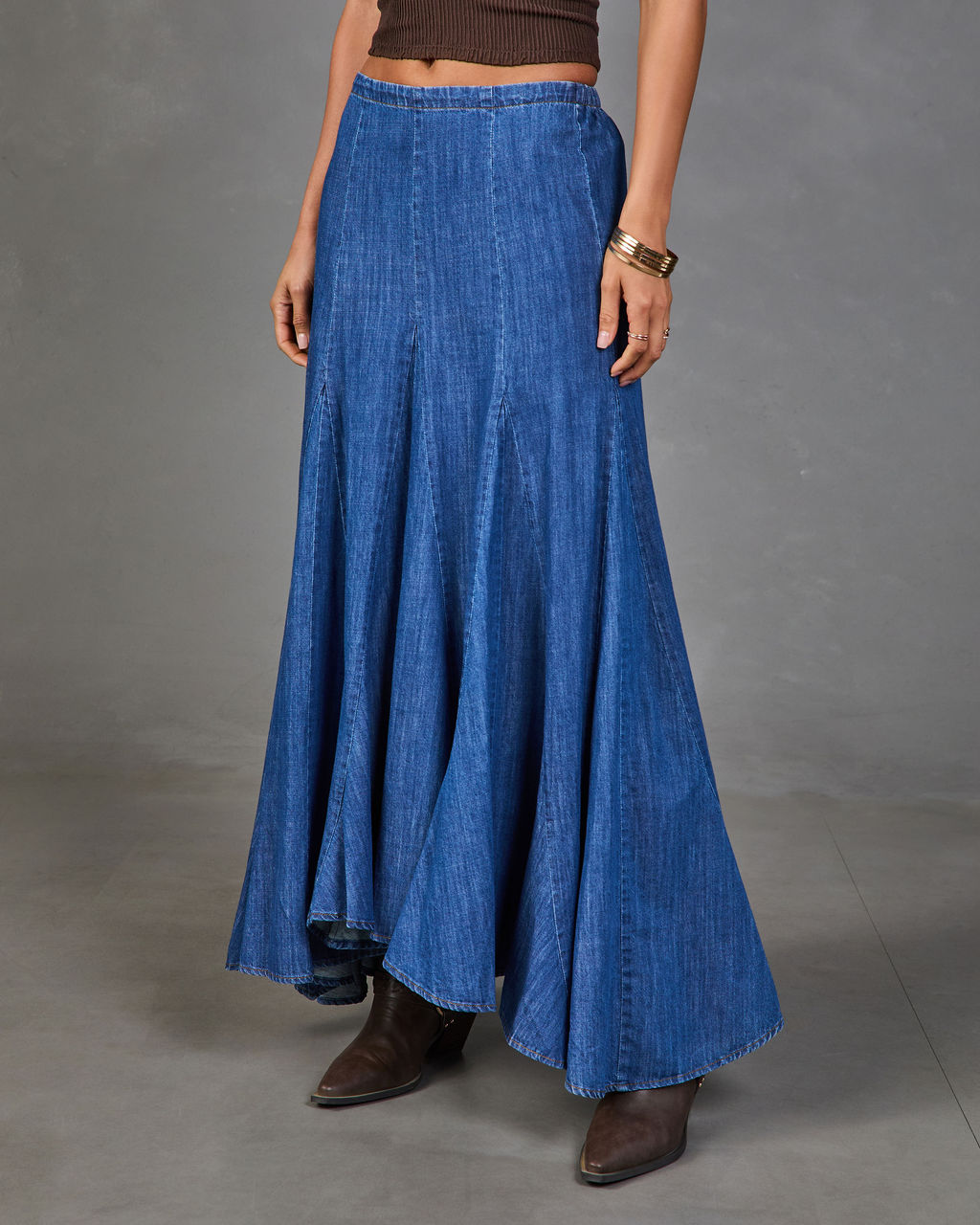 Farrow Denim Maxi Skirt