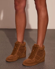 Kelis Faux Suede Wedge Sneakers