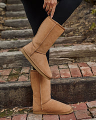Eliah Faux Suede Mid Calf Boots