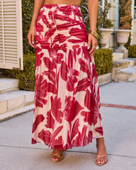 Bloom Path Floral Maxi Skirt