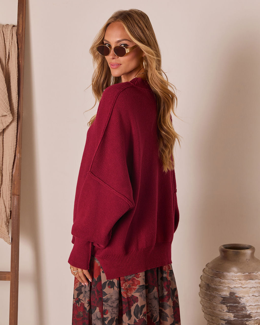 Elouise Knit Oversized Pullover Sweater