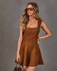Fall Crush Faux Suede Mini Dress