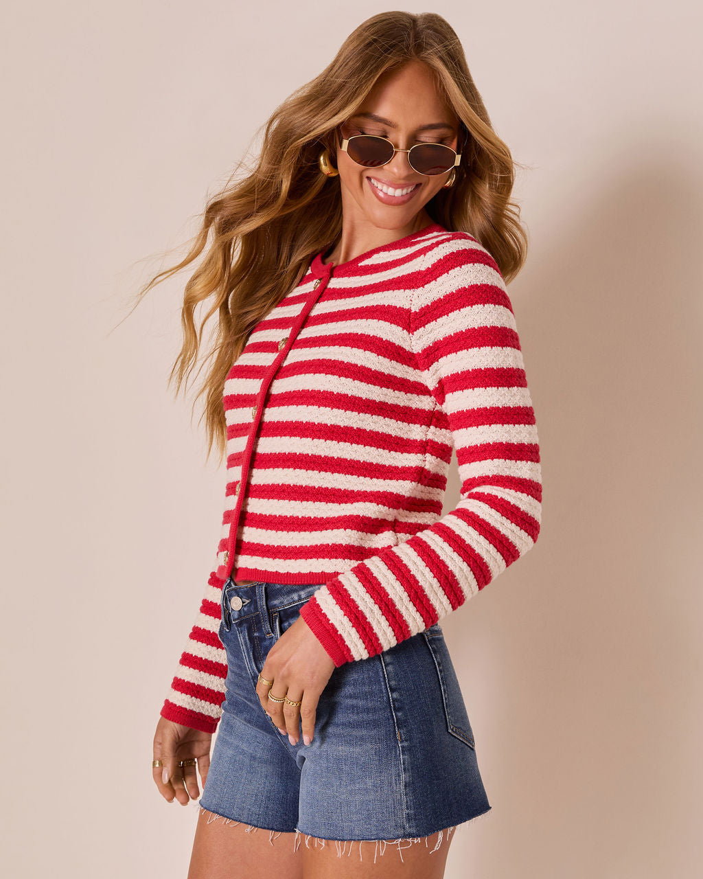 Tesley Striped Cardigan