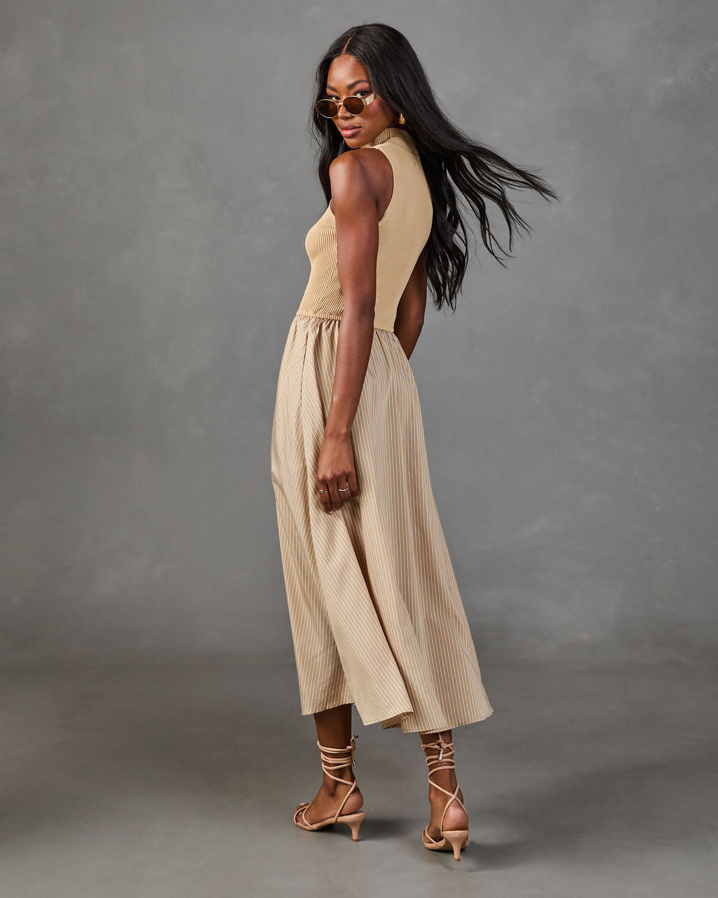 Weekend Darling Color Block Midi Dress