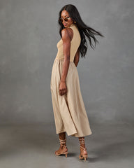 Weekend Darling Color Block Midi Dress