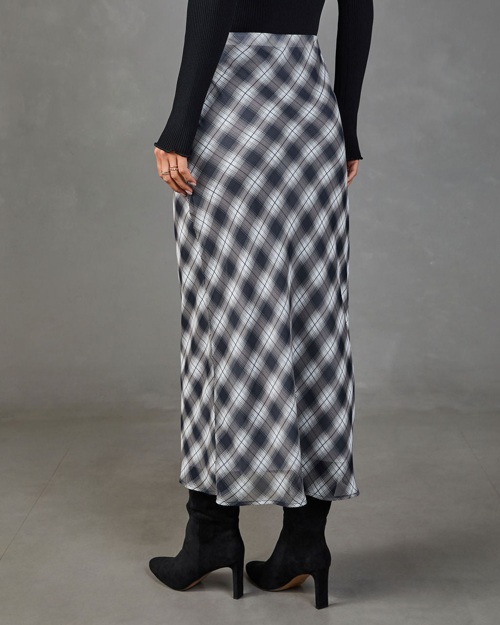 Keepsake Lane Plaid Midi Skirt