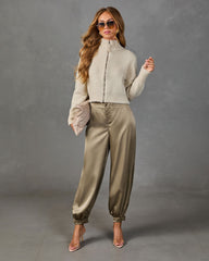 Natalia Knit Funnel Neck Cardigan
