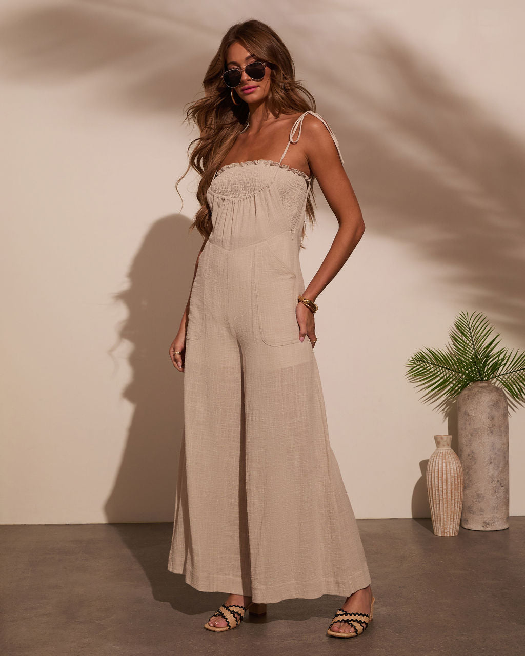 Paradise Pause Smocked Bust Jumpsuit