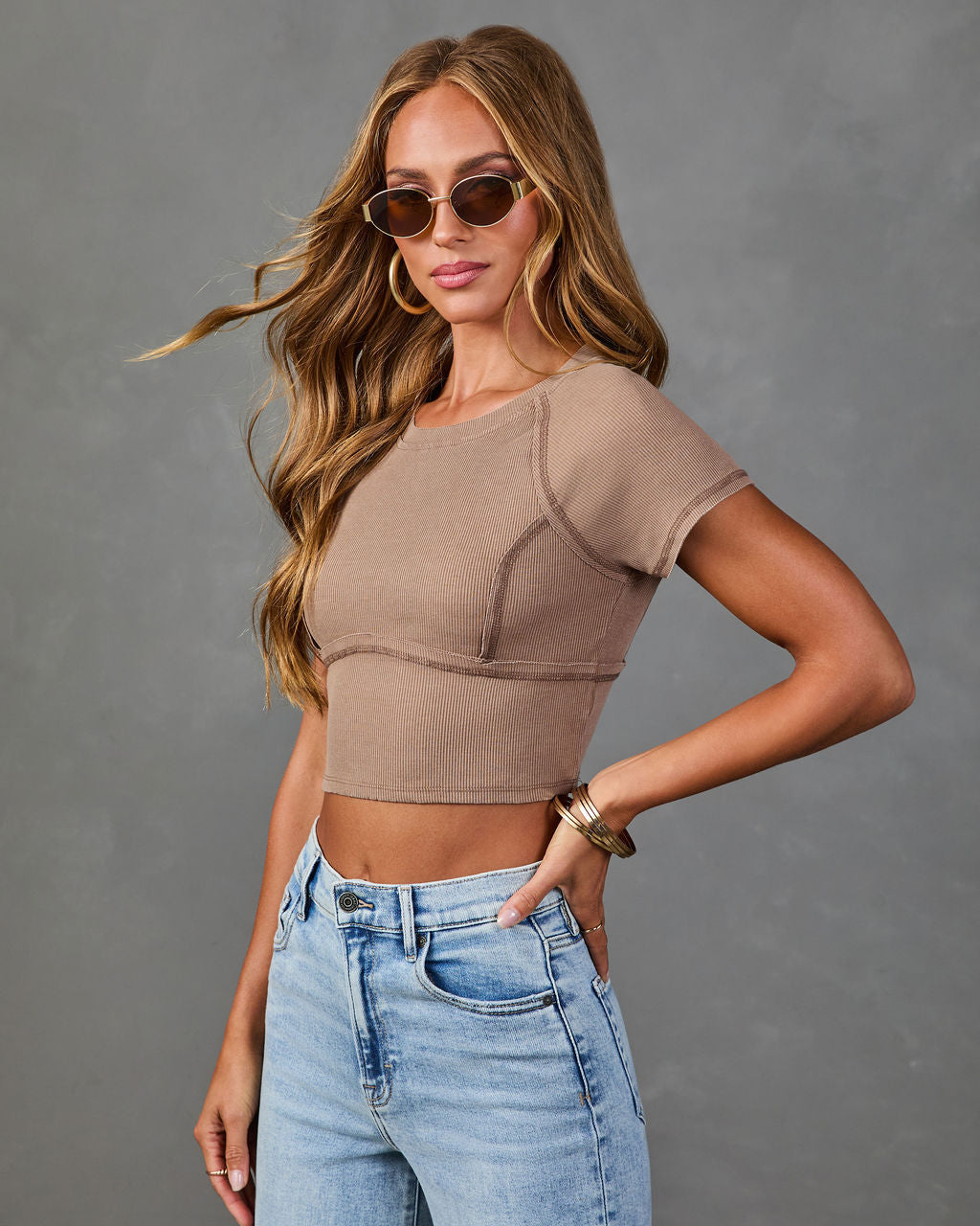 Utility Muse Corset Style Crop Top