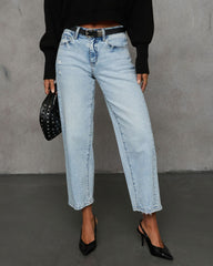 Jetty Stretch High Rise Clean Barrel Jeans