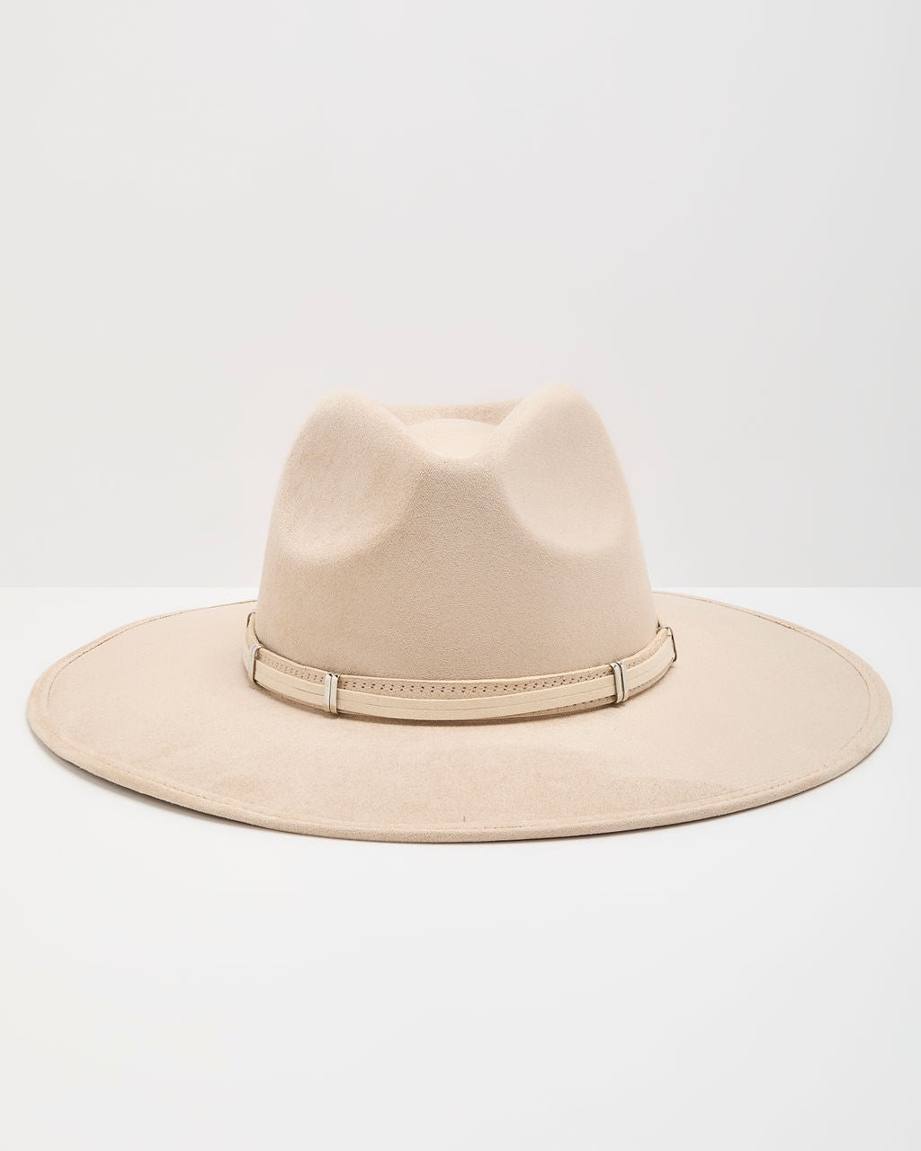 Daybreak Muse Faux Suede Banded Western Hat