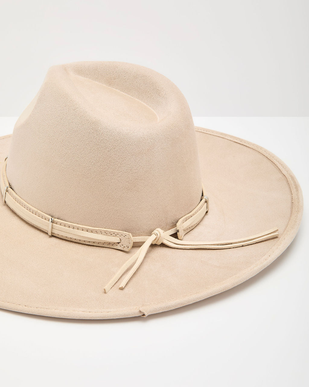 Daybreak Muse Faux Suede Banded Western Hat