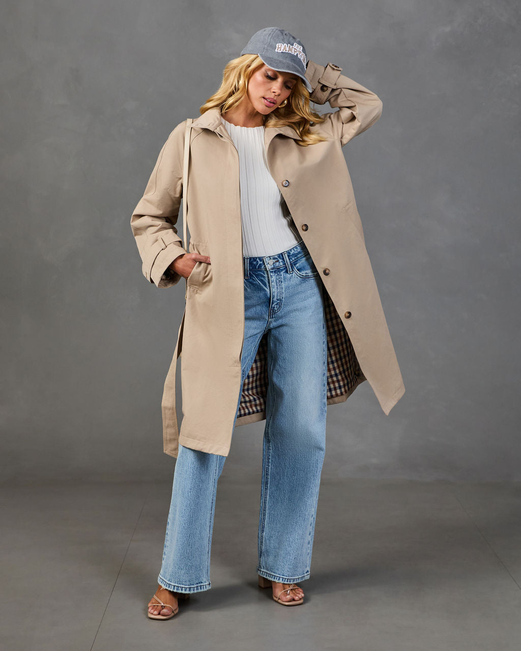Daily Icon Waist Tie Trench Coat