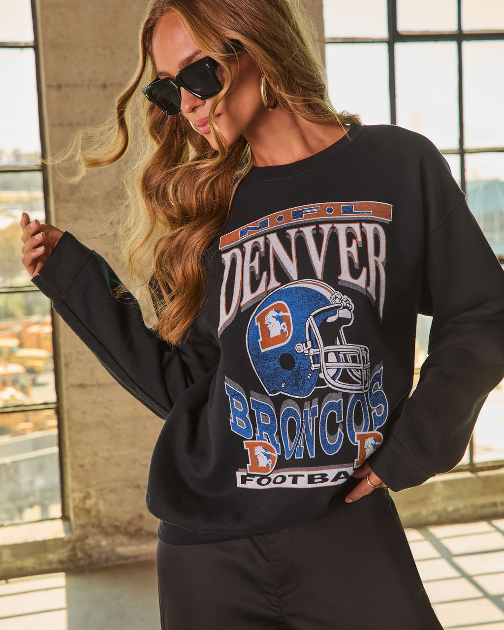 Denver Broncos Fleece Graphic Sweatshirt