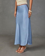 Lianna Satin Midi Skirt