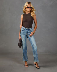 Moonlit Mood Ribbed Knit Tank Top