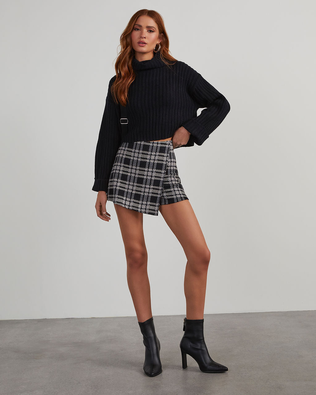 Kamala Plaid Wrap Skort