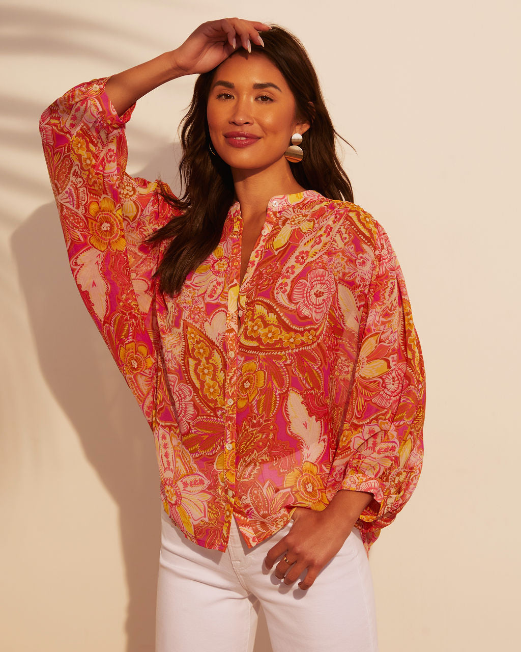 Maggie Floral Long Sleeve Blouse