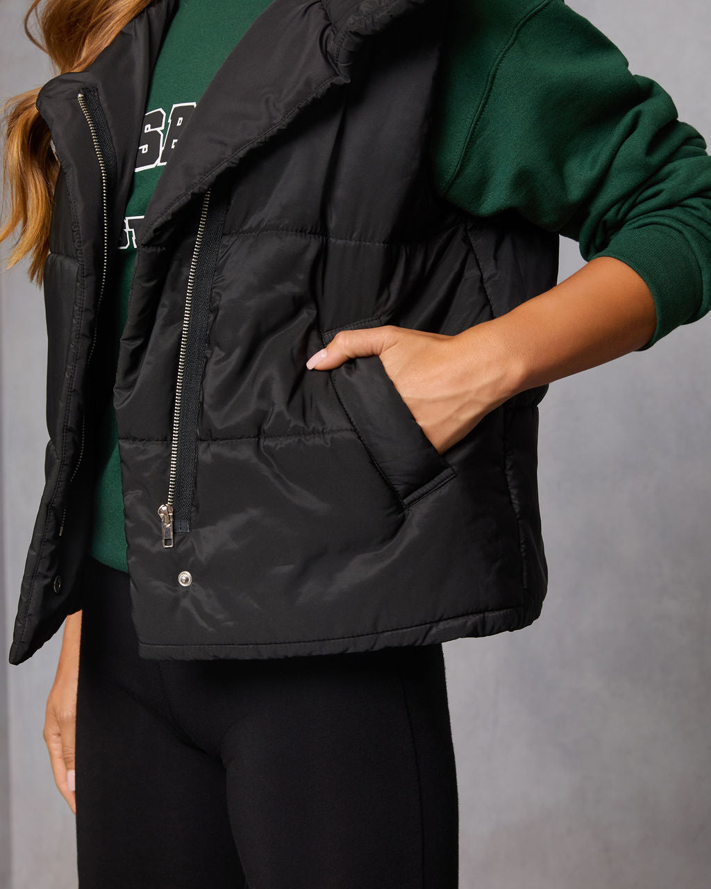 Anna Pocketed Puffer Vest