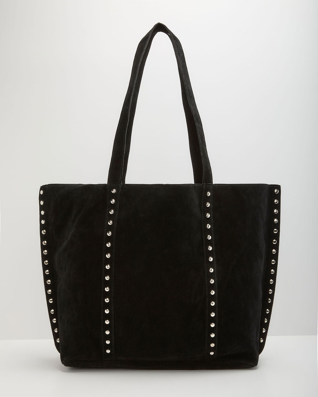 Akira Studded Faux Suede Tote Bag