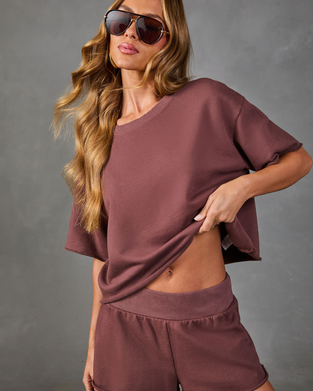 Cozy Atelier Terry Short Sleeve Top