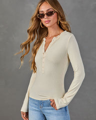 Everyday Edit Long Sleeve Henley Top