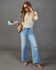 Everyday Edit Long Sleeve Henley Top