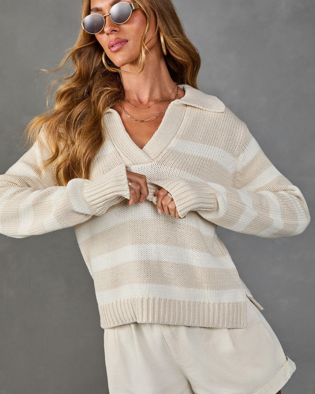 Kennet Striped Pullover Sweater