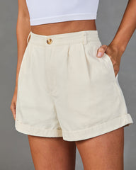 Gallery Muse Cuffed Cotton Shorts