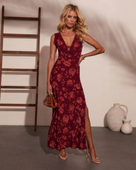 Jiya Bust Tie Maxi Dress
