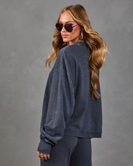 Maison Cozy Fleece Long Sleeve Top
