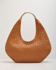 Corey Woven Vegan Leather Shoulder Bag