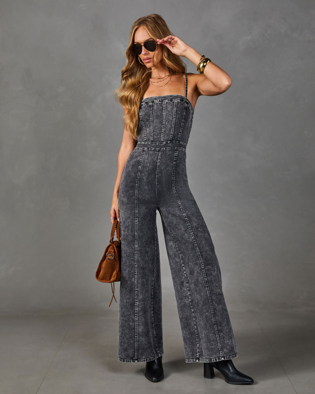 Trendsetter Denim Jumpsuit