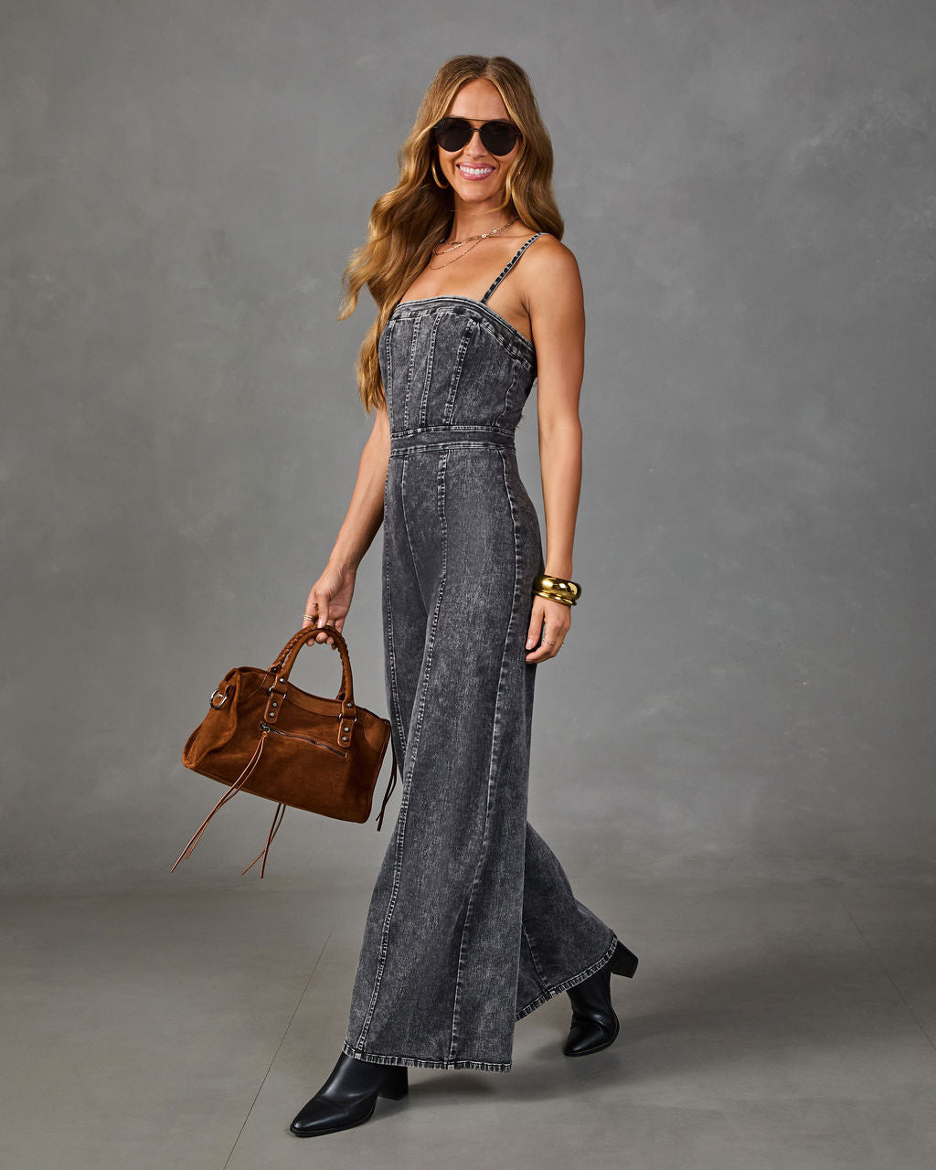 Trendsetter Denim Jumpsuit