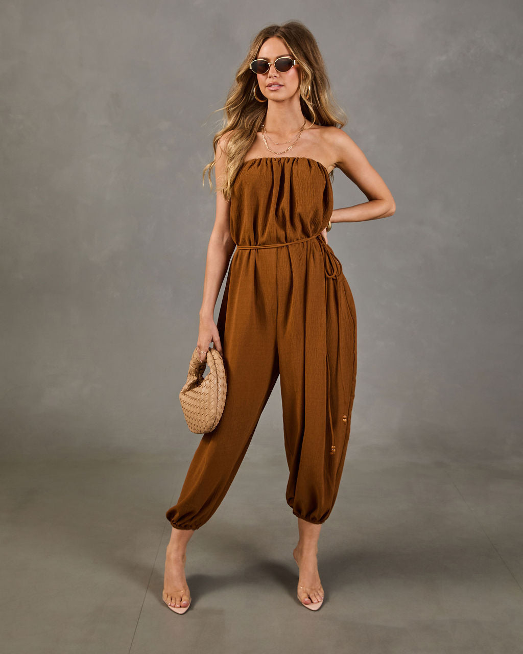 Elevated Edge Strapless Jumpsuit