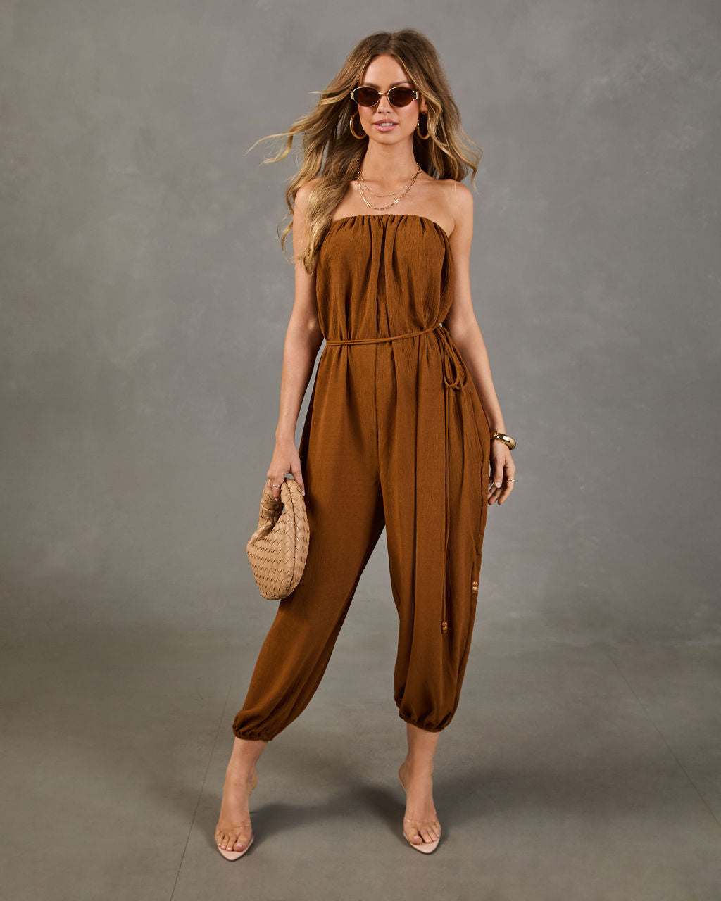 Elevated Edge Strapless Jumpsuit