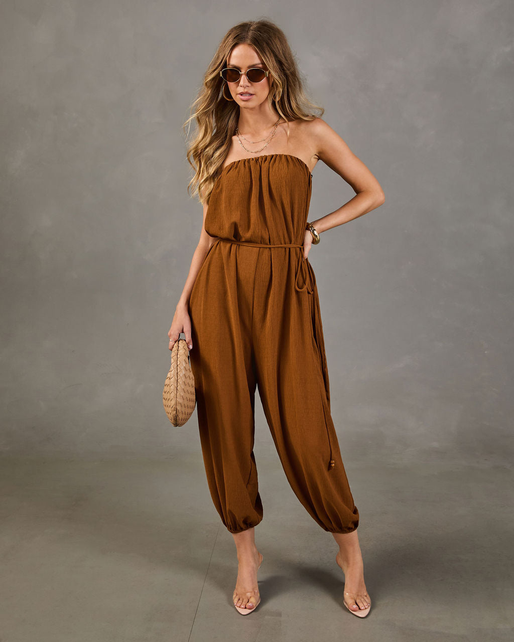 Elevated Edge Strapless Jumpsuit