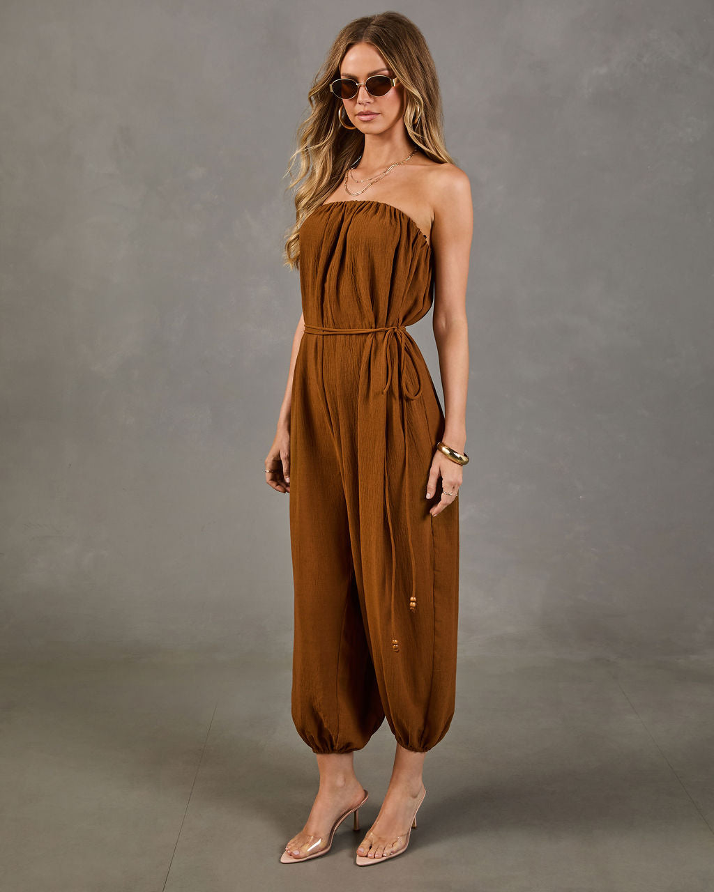 Elevated Edge Strapless Jumpsuit