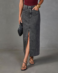 Mayvis Denim Maxi Skirt