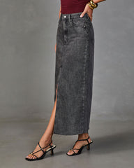 Mayvis Denim Maxi Skirt