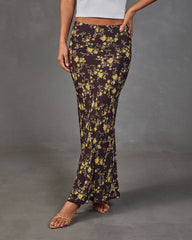 Sunlit Story Floral Maxi Skirt