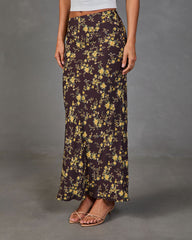 Sunlit Story Floral Maxi Skirt