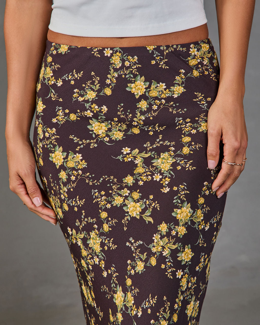 Sunlit Story Floral Maxi Skirt