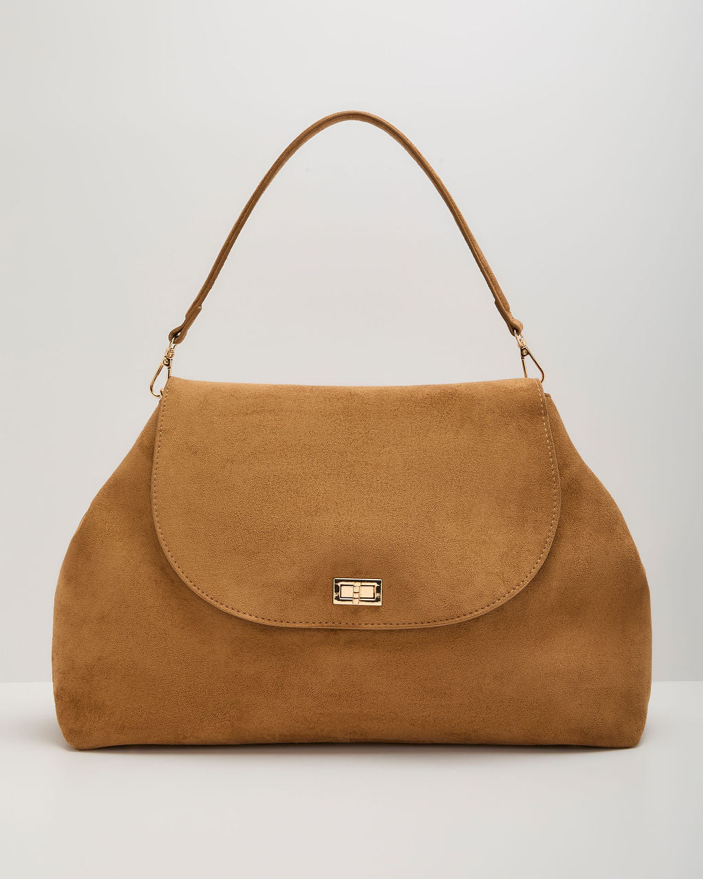 Janice Faux Suede Shoulder Bag
