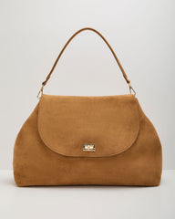 Janice Faux Suede Shoulder Bag