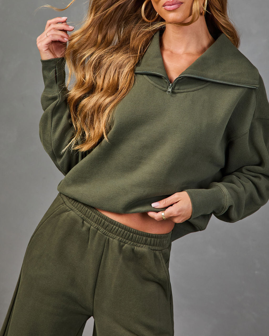 Pace Theory Fleece Half Zip Sweatshirt
