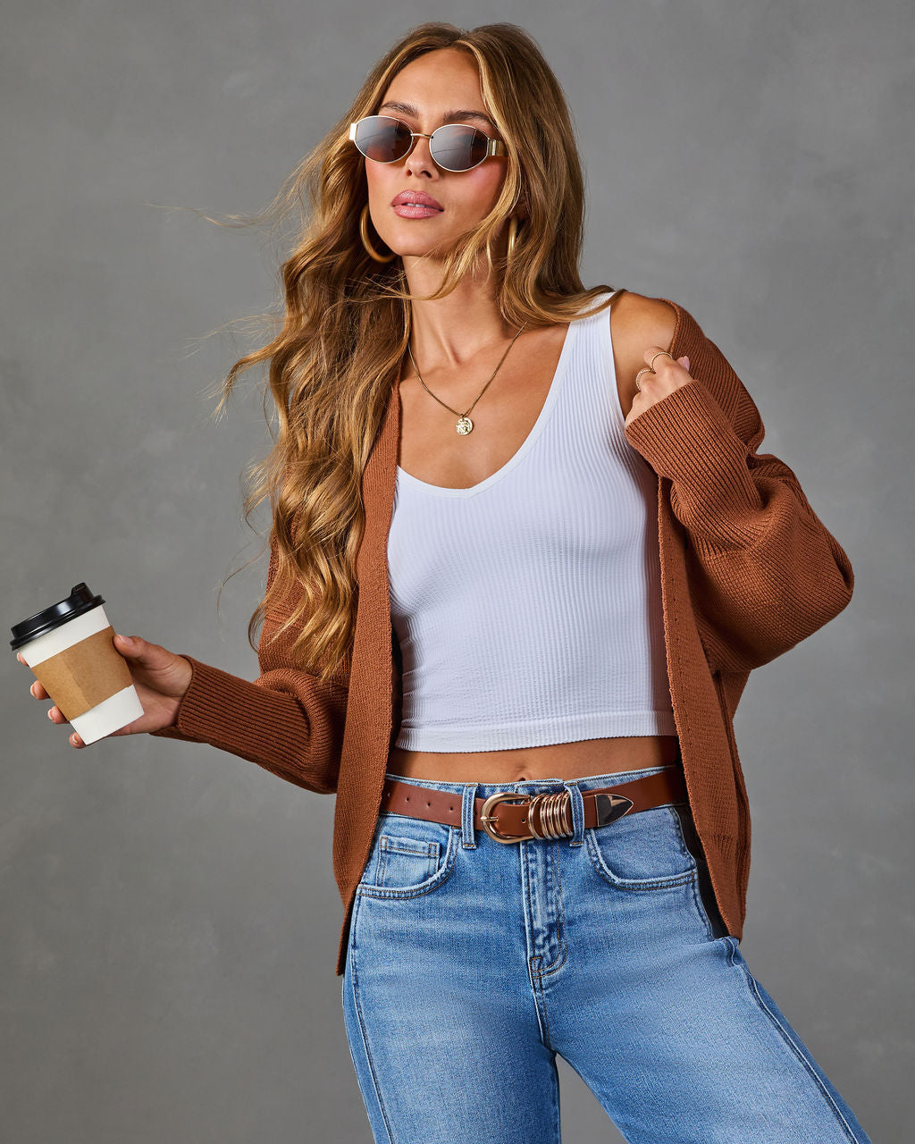 Elouise Ribbed Knit Shrug